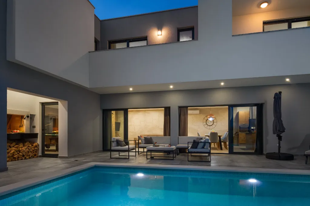 Contemporary Villa with Heated Pool in Solin