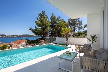 Modern Seaside Villa with Heated Pool in Trogir