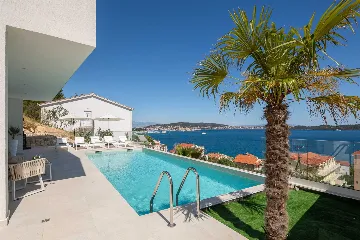 Modern Seaside Villa with Heated Pool in Trogir