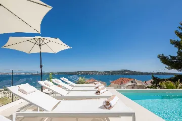 Modern Seaside Villa with Heated Pool in Trogir
