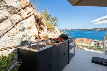 Modern Seaside Villa with Heated Pool in Trogir