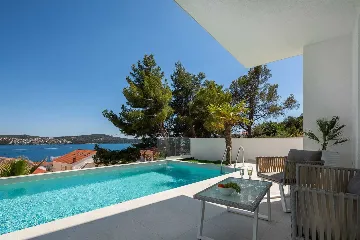 Modern Seaside Villa with Heated Pool in Trogir