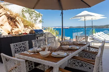 Modern Seaside Villa with Heated Pool in Trogir