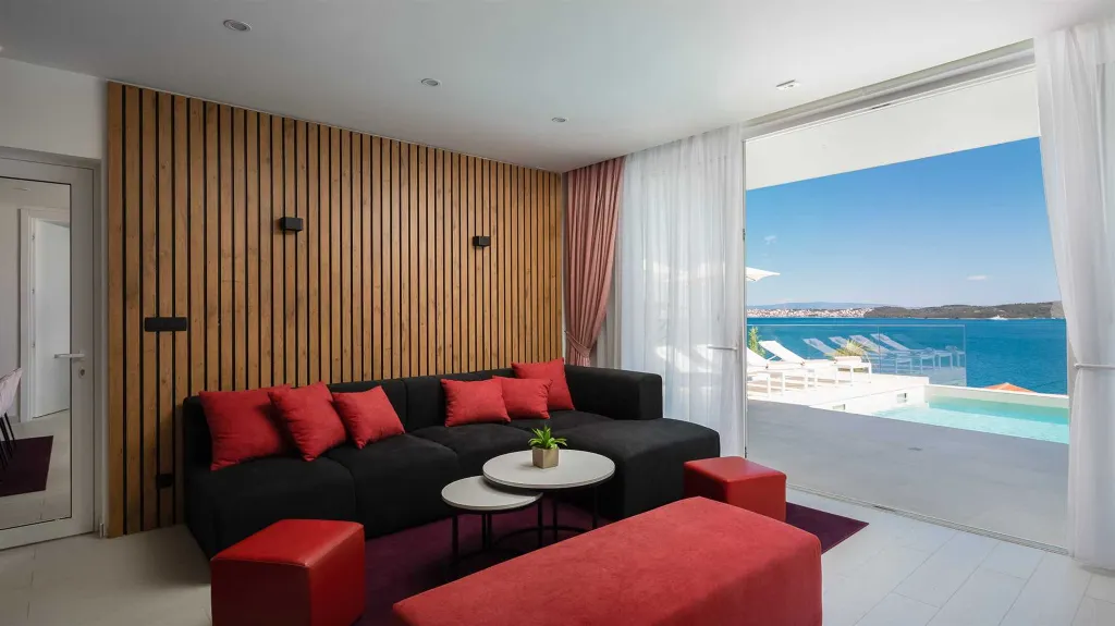 Modern Seaside Villa with Heated Pool in Trogir