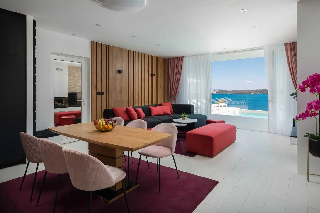 Modern Seaside Villa with Heated Pool in Trogir