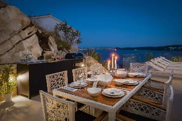 Modern Seaside Villa with Heated Pool in Trogir