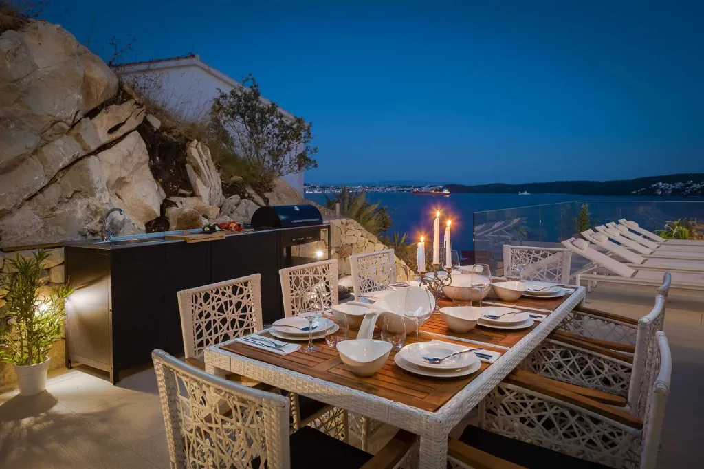 Modern Seaside Villa with Heated Pool in Trogir
