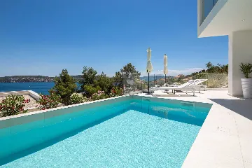 Modern Seaside Villa with Heated Pool in Seget Donji