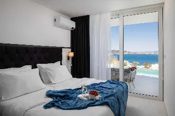 Modern Seaside Villa with Heated Pool in Seget Donji