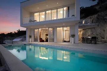 Modern Seaside Villa with Heated Pool in Seget Donji