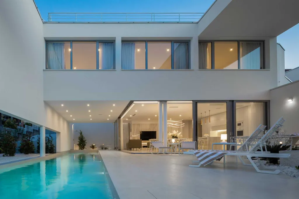 Contemporary Villa with Heated Pool in Trogir