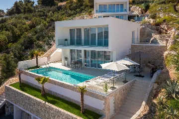 Contemporary Villa Complex with Sea View, Seget Donji
