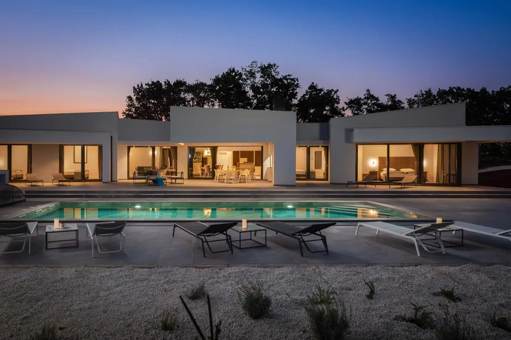 Modern Villa Retreat with Pool in Režanci, Istria