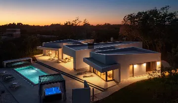 Modern Villa Retreat with Pool in Režanci, Istria