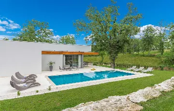 Modern 3-Bedroom Villa With Heated Pool in Pazin