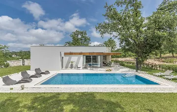 Modern 3-Bedroom Villa With Heated Pool in Pazin