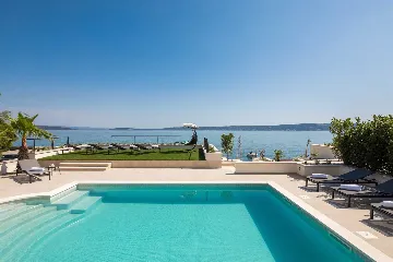 Contemporary Beachfront Villa with Pool, Kaštel Stari