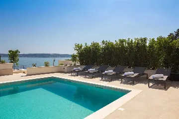 Contemporary Beachfront Villa with Pool, Kaštel Stari