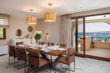 Contemporary Beachfront Villa with Pool, Kaštel Stari