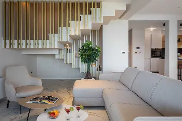 Contemporary Beachfront Villa with Pool, Kaštel Stari