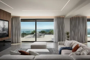 Panorama Retreat Villa with Pool, Labin