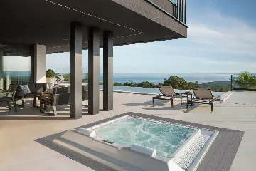 Panorama Retreat Villa with Pool, Labin