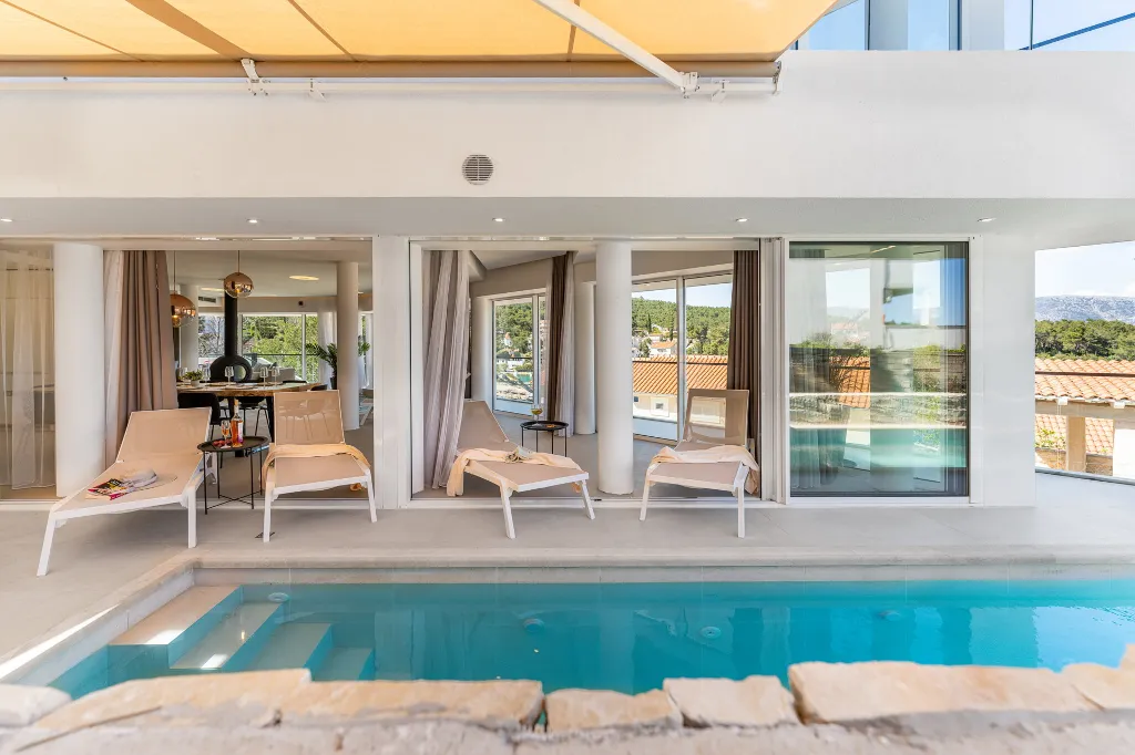 Poolside Villa Retreat on Hvar Island