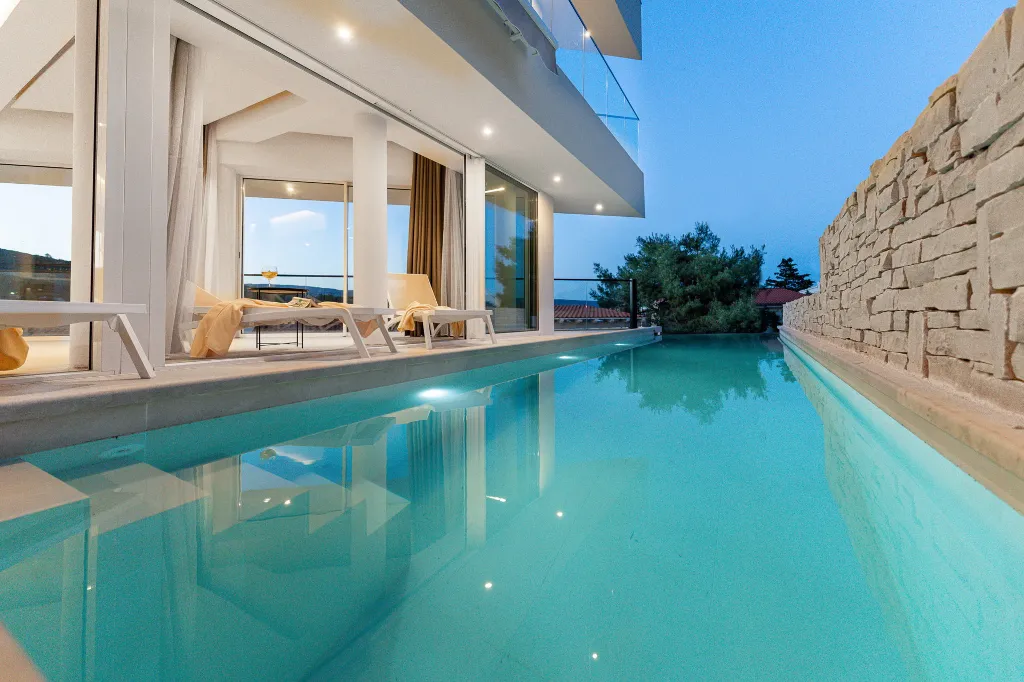 Poolside Villa Retreat on Hvar Island