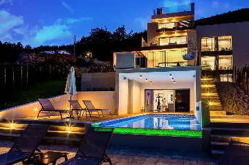 Modern Villa Retreat with Pool in Opatija