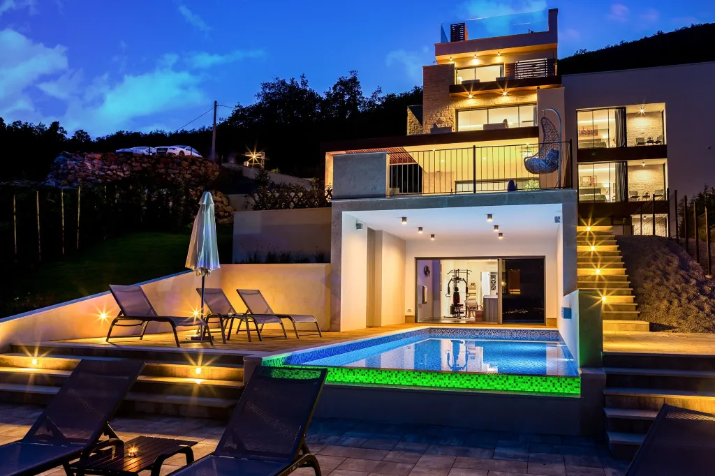 Modern Villa Retreat with Pool in Opatija
