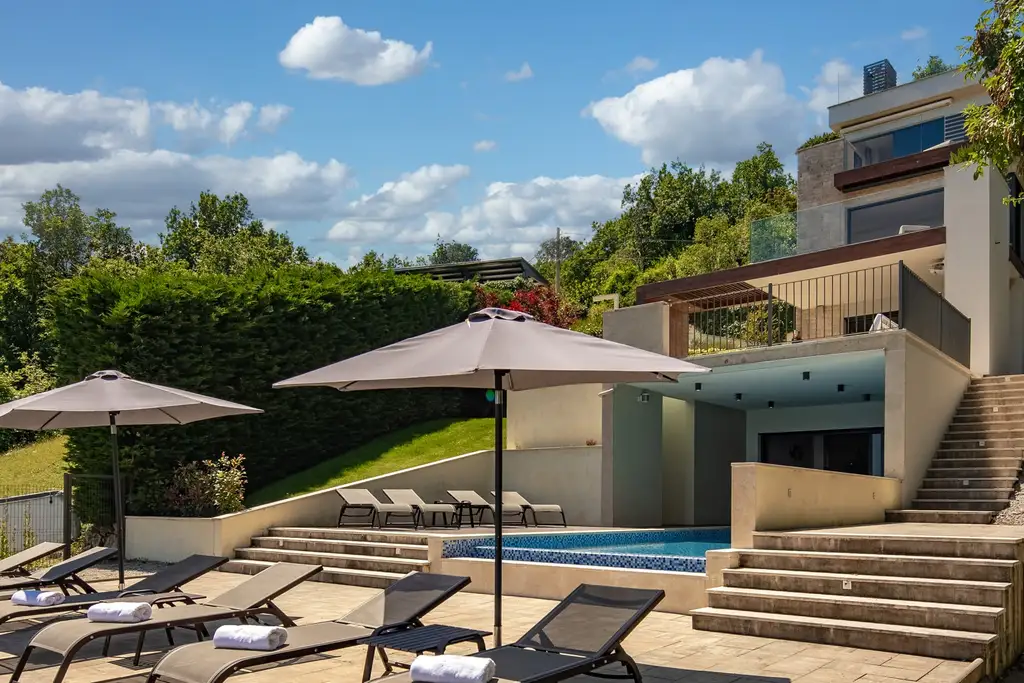 Modern Villa Retreat with Pool in Opatija