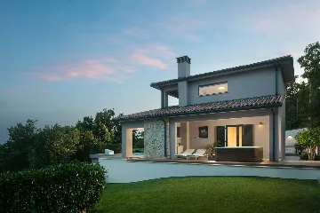 Modern Family Villa with Pool in Labin