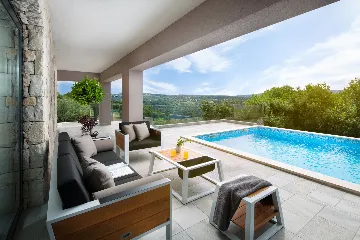 Modern Family Villa with Pool in Labin
