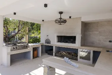 Seaside Stone Villa with Heated Pool, Slano