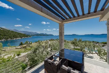 Seaside Stone Villa with Heated Pool, Slano