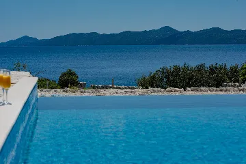 Seaside Stone Villa with Heated Pool, Slano