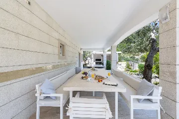 Seaside Stone Villa with Heated Pool, Slano