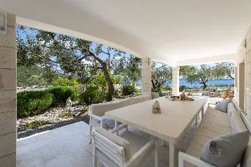 Seaside Stone Villa with Heated Pool, Slano