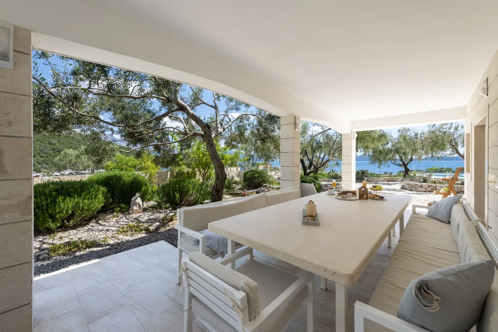 Seaside Stone Villa with Heated Pool, Slano