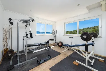 Seaside Stone Villa with Heated Pool, Slano