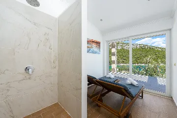 Seaside Stone Villa with Heated Pool, Slano