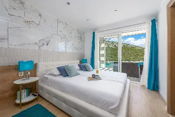 Seaside Stone Villa with Heated Pool, Slano