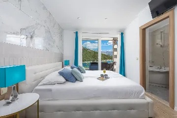 Seaside Stone Villa with Heated Pool, Slano