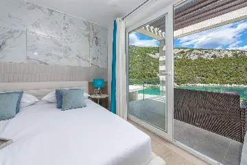 Seaside Stone Villa with Heated Pool, Slano