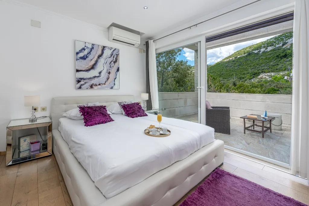 Seaside Stone Villa with Heated Pool, Slano