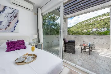 Seaside Stone Villa with Heated Pool, Slano