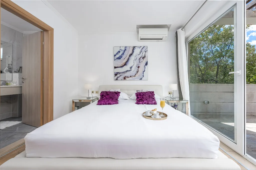 Seaside Stone Villa with Heated Pool, Slano