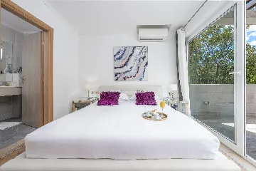 Seaside Stone Villa with Heated Pool, Slano