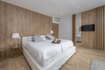 Seaside Stone Villa with Heated Pool, Slano