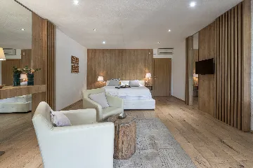 Seaside Stone Villa with Heated Pool, Slano